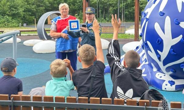 Лето  без огня: интерактивное занятие для детей Долинского района