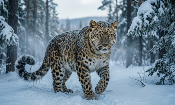 В Приморье леопард растерзал домашних животных