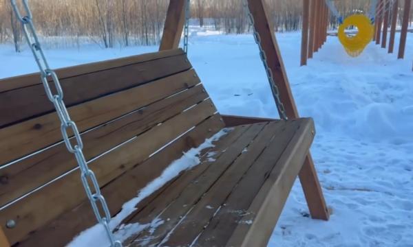 В Поронайске завершается второй этап благоустройства зоны отдыха "Рефулеры"