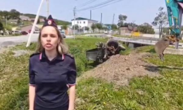 Водитель "Урала" погиб после аварии в Южно-Сахалинске