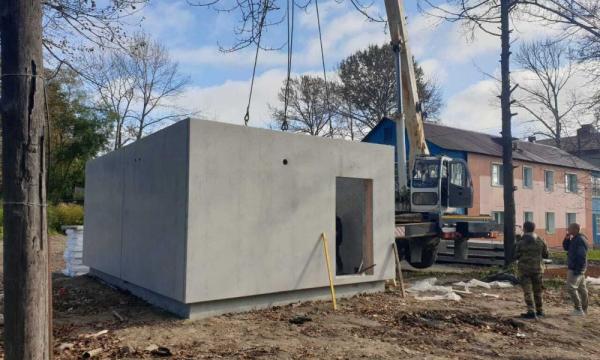 Строительство нового почтового отделения продолжается в селе Гастелло