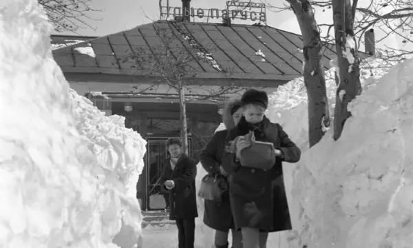 Южно-Сахалинск после метели