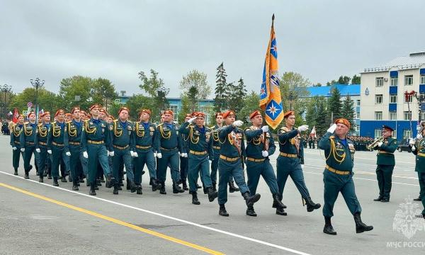 В Южно-Сахалинске прошла генеральная репетиция парада