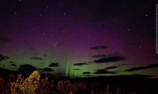 Жители Камчатки наблюдали северное сияние
