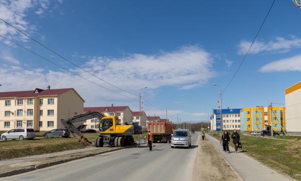 В Дальнем начали капитальный ремонт участка улицы 1-ой Московской