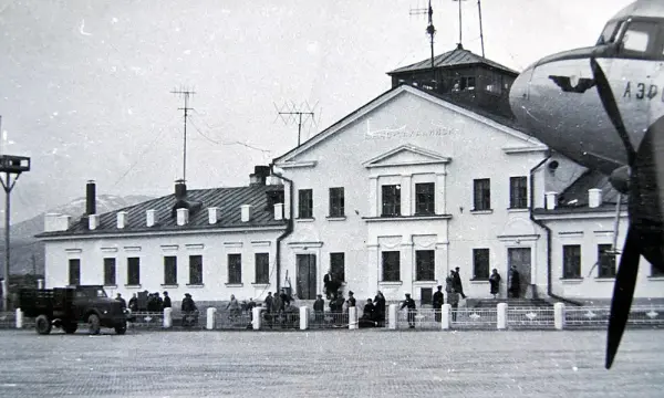 Старый аэропорт Южно-Сахалинска в районе Большая Елань