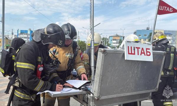 В «Столице» потушили условный пожар