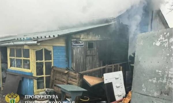 В Приморье в огне погиб двухлетний ребенок