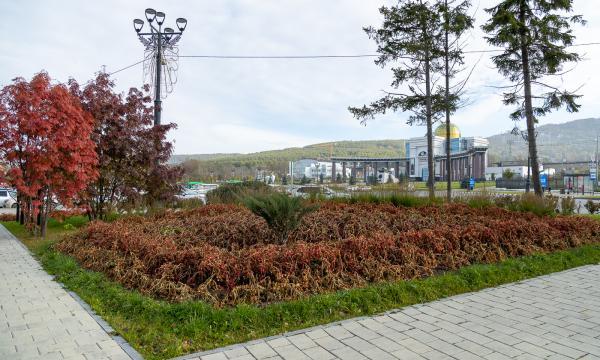 В Южно-Сахалинске готовят скверы и общественные пространства к зиме