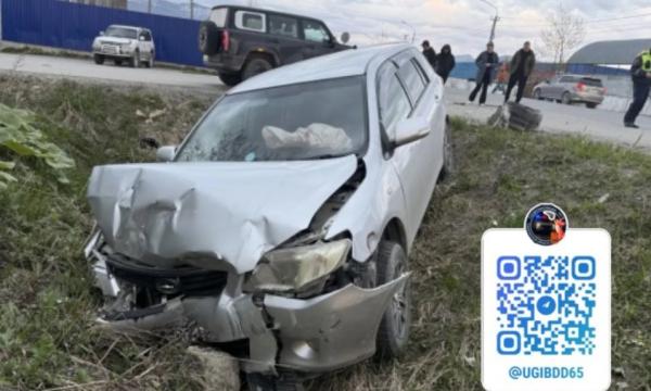 В Южно-Сахалинске 50-летний водитель на BAIC столкнулся с Toyota Corolla Fielder
