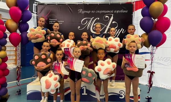 Сахалинские аэробистки завоевали шесть медалей на всероссийских соревнованиях