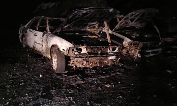 В Шахтёрске горел автомобиль