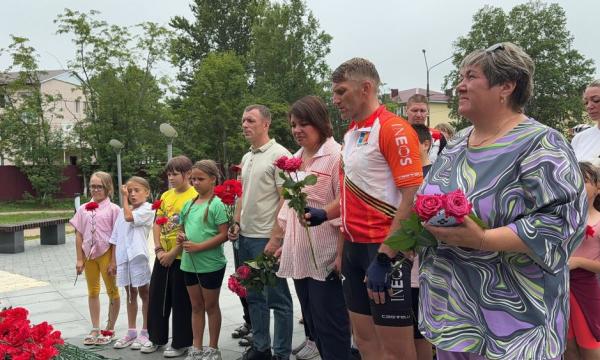 Шестой велопробег "Огонь Победы" финишировал в Южно-Сахалинске