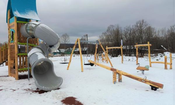 Завершено благоустройство игровой детской площадки в селе Ясное