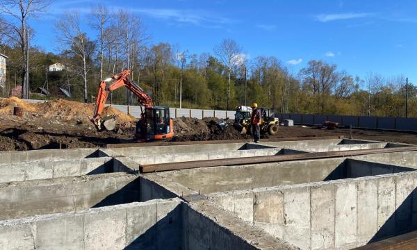 В Вахрушеве продолжается строительство очистных сооружений