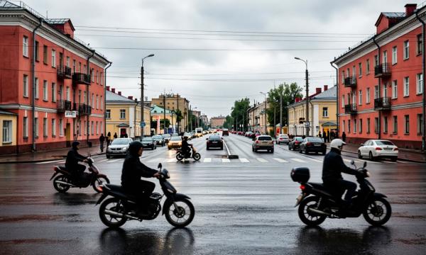 Мотоциклистам могут разрешить ездить по выделенным полосам